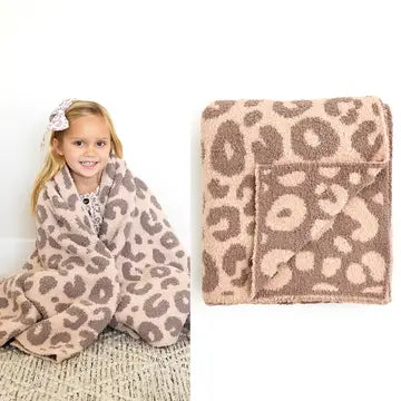 Gigi and Max Amari Leopard Plush Blanket