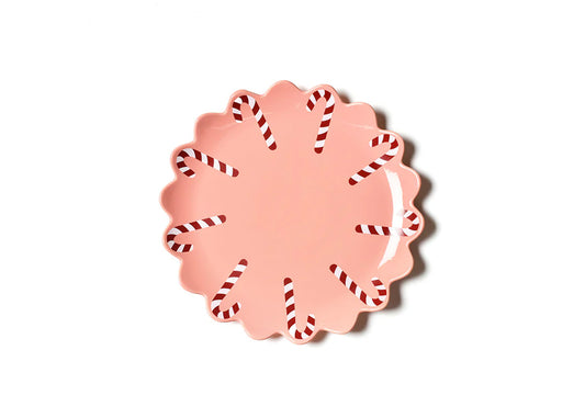 Coton Colors Provence Candy Cane Scallop Platter