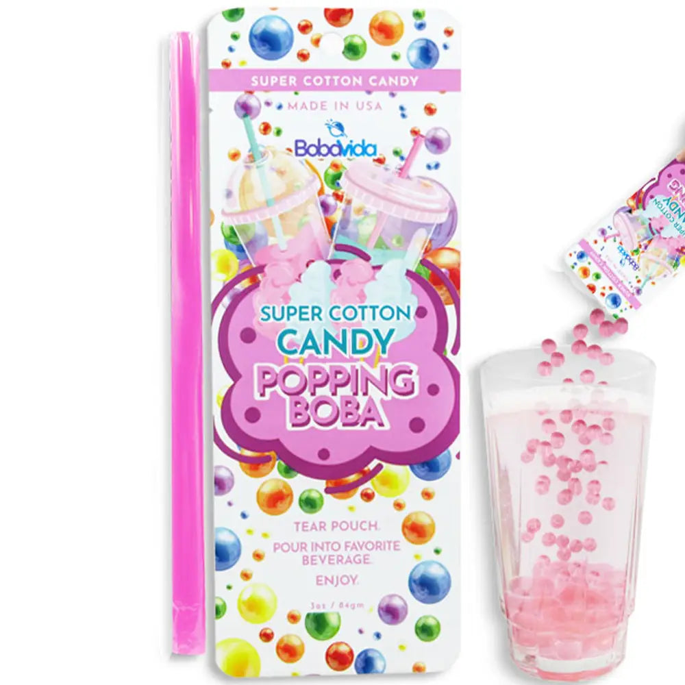 Bobavida Popping Boba Cotton Candy Single Serve