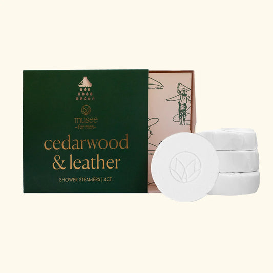 Musee   Cedarwood & Leather Shower Steamer