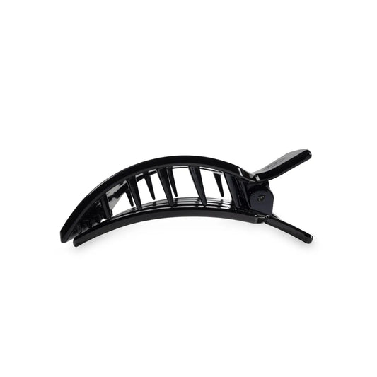 TELETIES Square Flat Hair Clip | Small | Jet Black