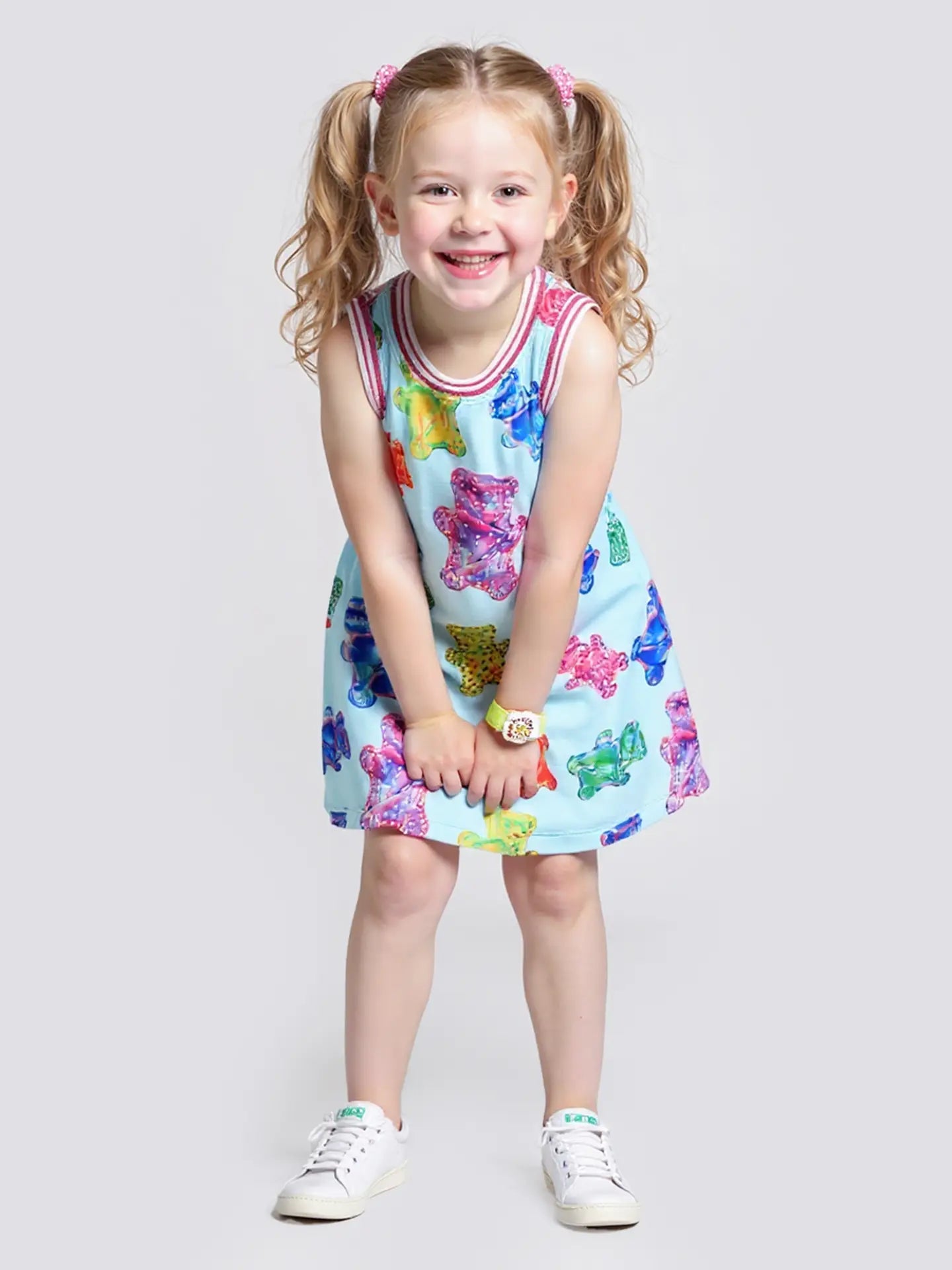 Gummy Bear Print A-Line Dress