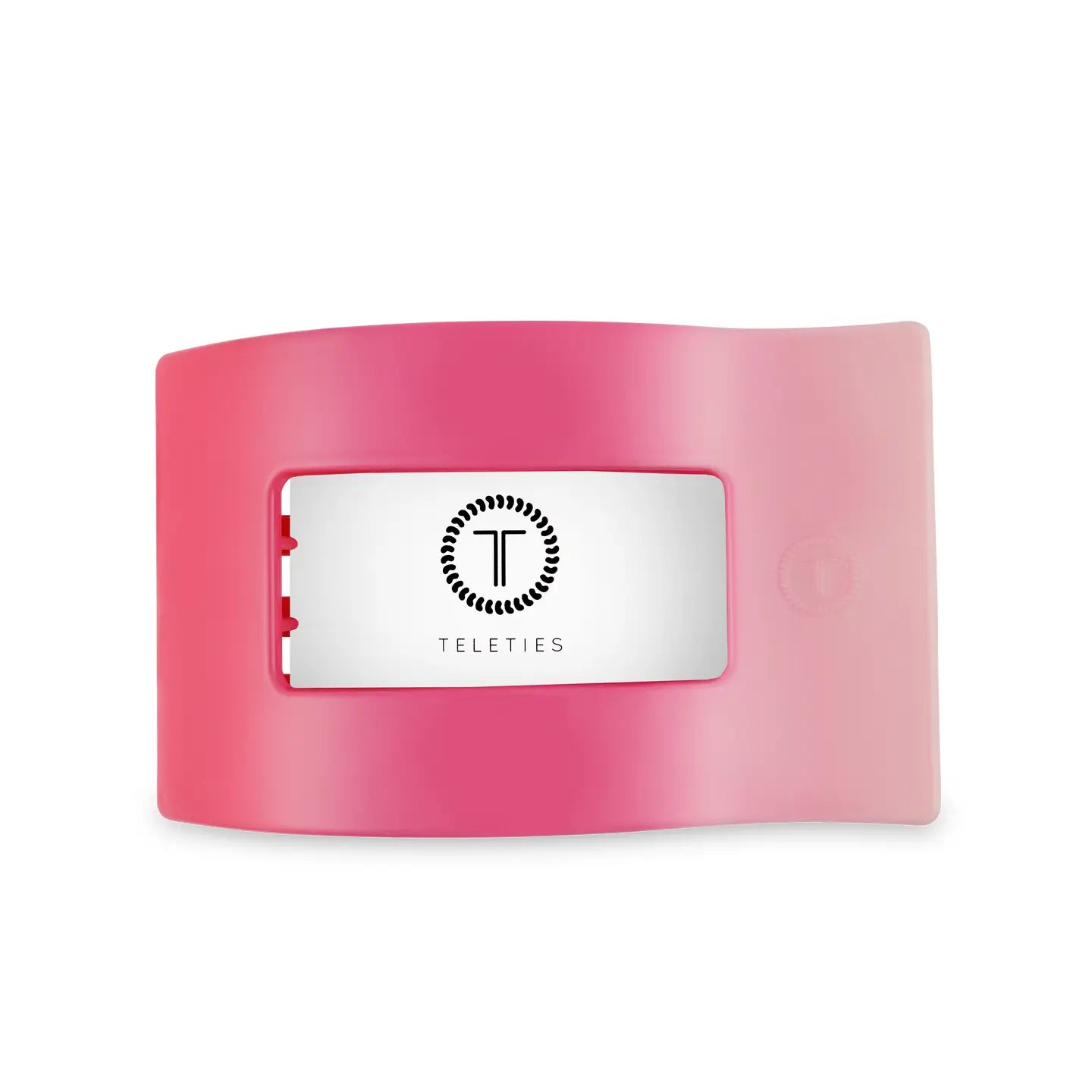 TELETIES Flat Rectangle Hair Clip | Large | Kiss & Tell