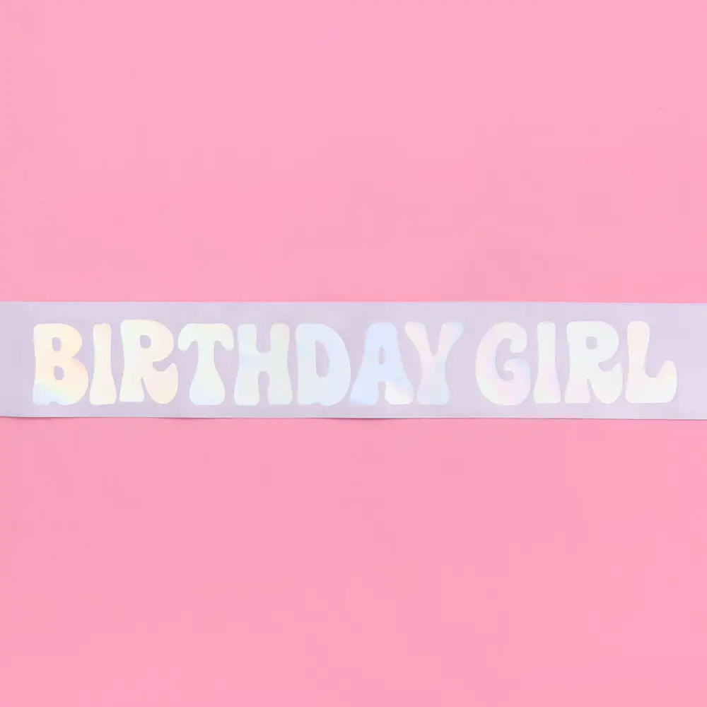 Birthday Girl Lavender Sash