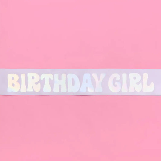 Birthday Girl Lavender Sash