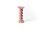 Coton Colors Red Stripe Medium Ruffle Knobbed Candle Holder