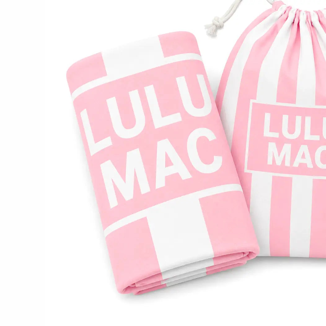 Pink Stripe Xl Darby Beach Towel