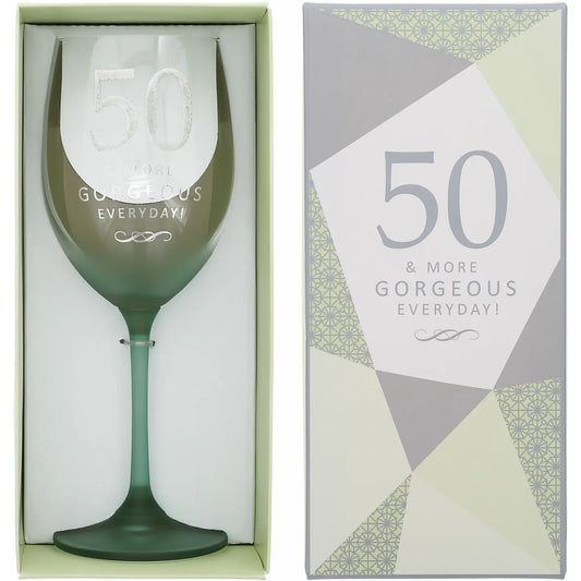 50 - Gift Boxed 19 oz Crystal Wine Glass