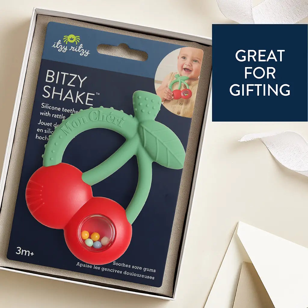 Itzy Ritzy Bitzy Shake™ - Silicone Teether with Rattle