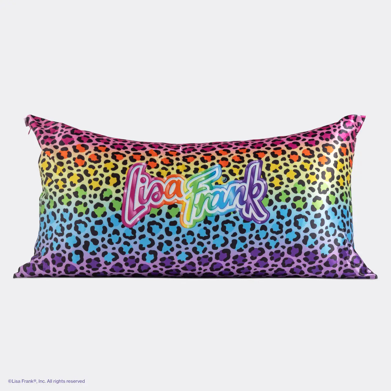 Lisa Frank X Kitsch King Satin Pillowcase - Rainbow Leopard
