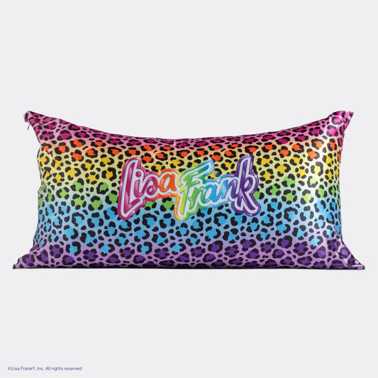 Lisa Frank X Kitsch King Satin Pillowcase - Rainbow Leopard