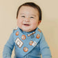 Copper Pearl 4 Pack Baby Bandana Bibs - Dunk