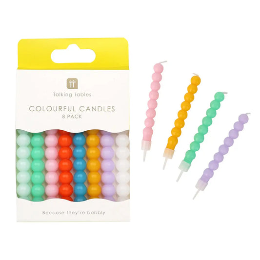 Bobble Birthday Candles 8 Pack