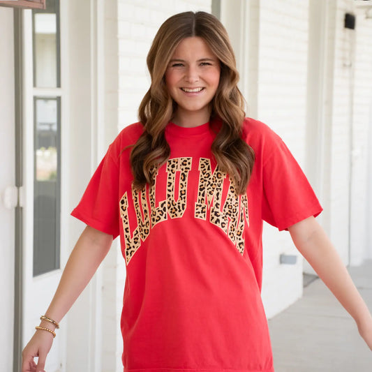 Leopard Adult Paprika Comfort Colors Tee