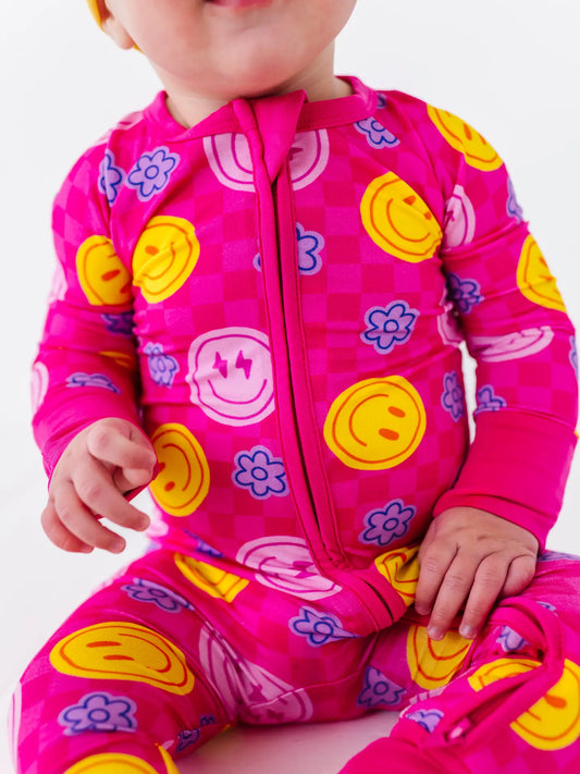 Kiki + Lulu Electric Smiles Convertible Footies