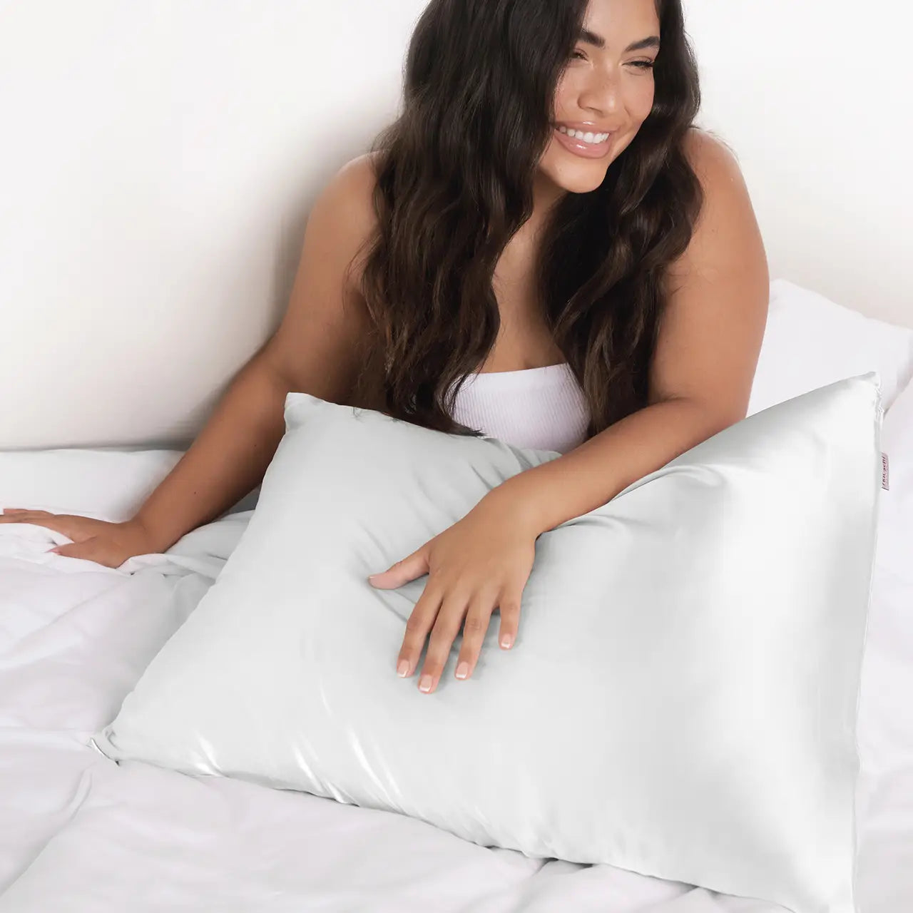 KITSCH Satin King Pillowcase - Ivory