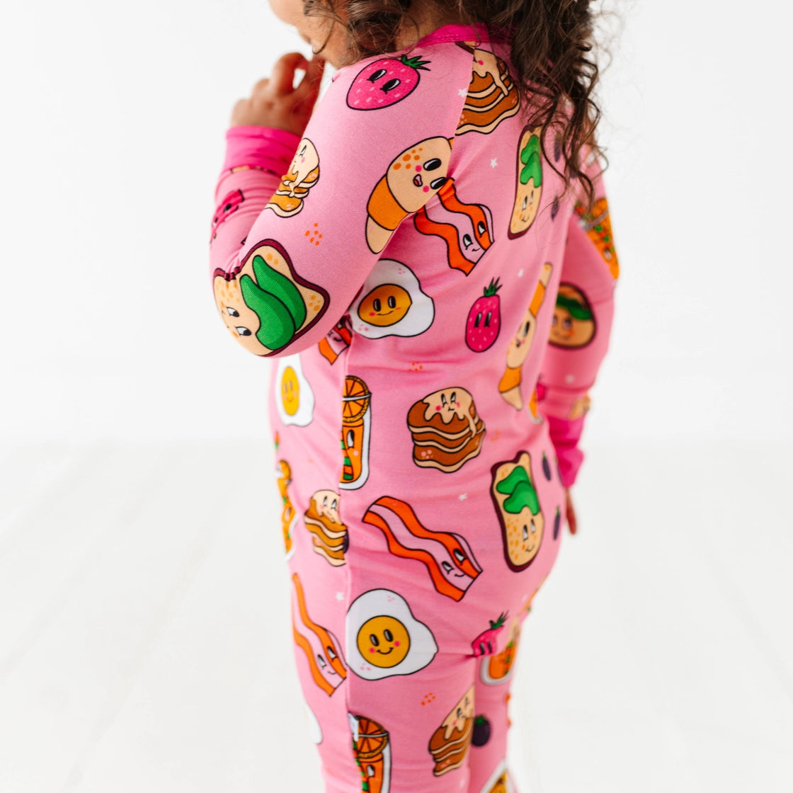 Kiki + Lulu Pink Breakfast Convertible Footie