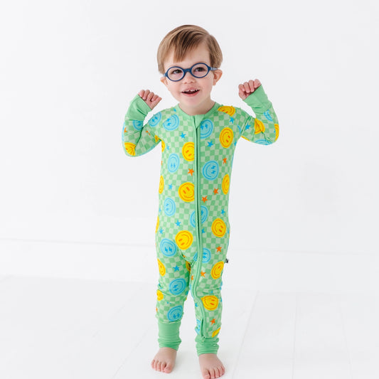 Kiki + Lulu Electric Smiles Convertible Footies