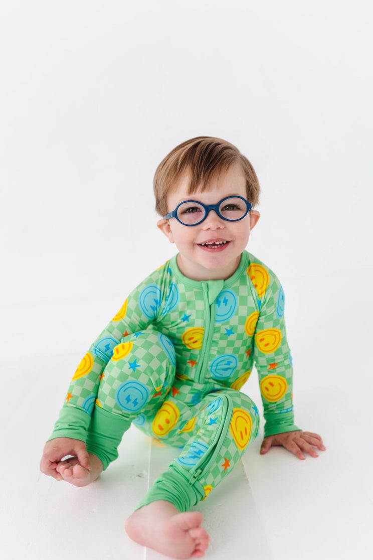 Kiki + Lulu Electric Smiles Convertible Footies