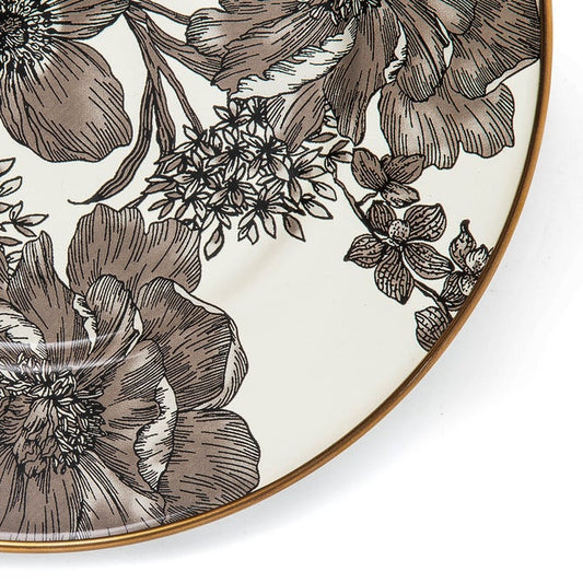 Sterling English Garden Enamel Dinnerware Salad/Dessert Plate
