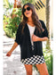 Checkerboard Checkered Skort