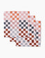 Geometry Autumn Checkers Dishcloth Set