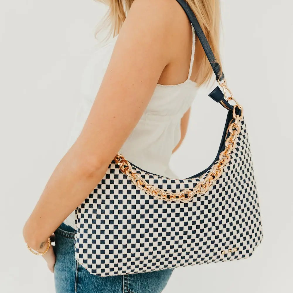 Slouchy Woven Shoulder Bag