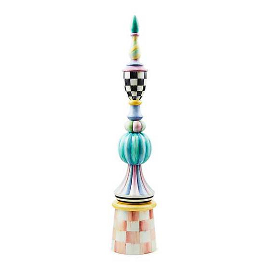 MacKenzie Childs Rosy Meadow Tall Finial