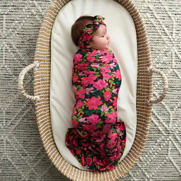 Bamboo Swaddle Blanket  Azalea