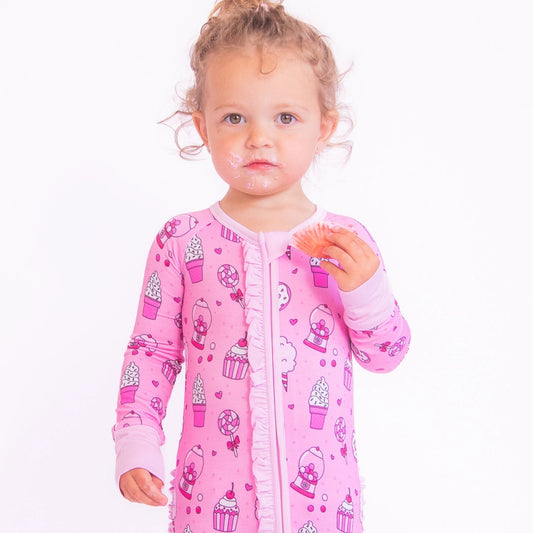 Kiki+Lulu X Rydel Sweetie Convertible Footies with Ruffle