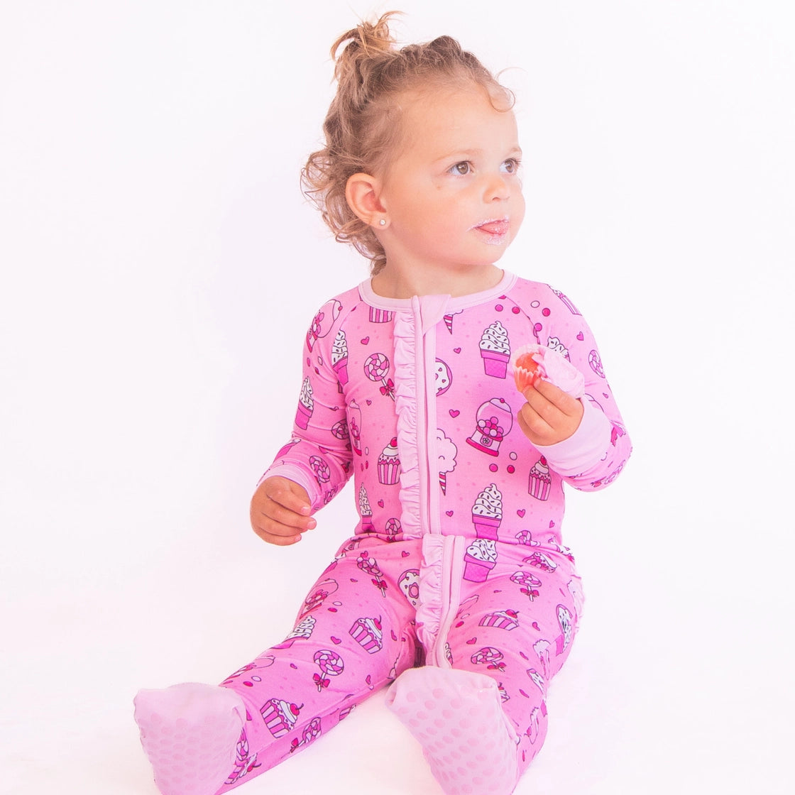 Kiki+Lulu X Rydel Sweetie Convertible Footies with Ruffle