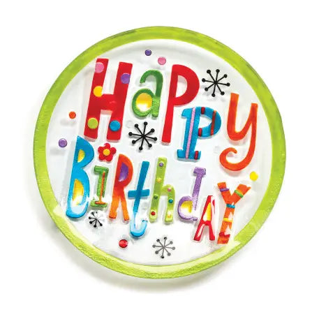 Happy Birthday Round Plate
