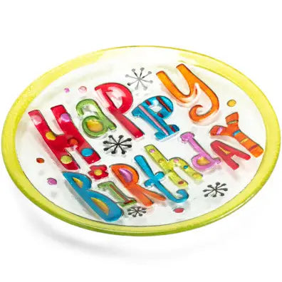 Happy Birthday Round Plate