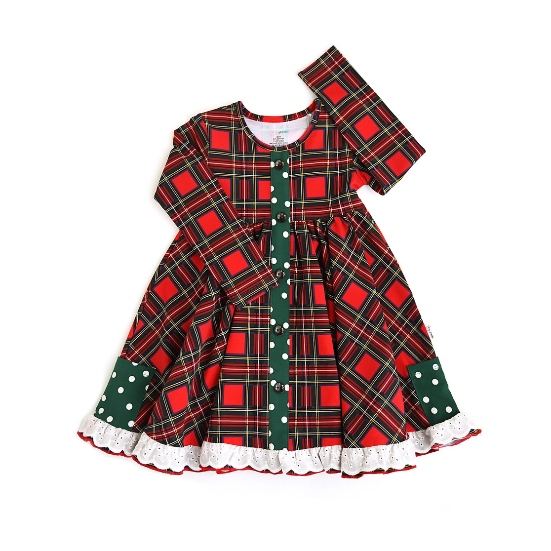 Holland Button Dress Christmas Bamboo Outfit