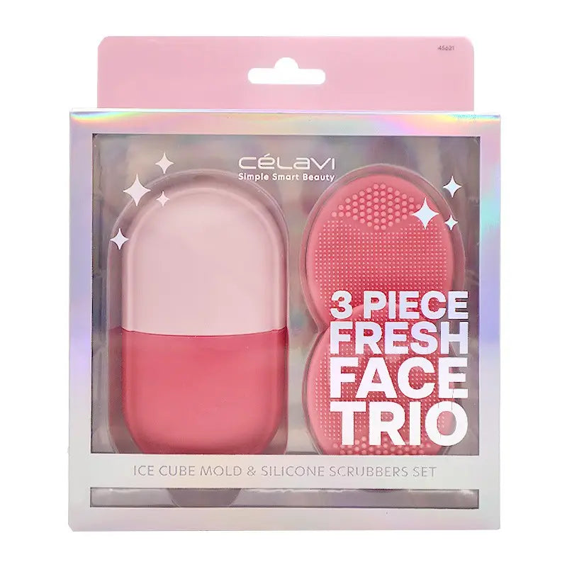 Celavi Fresh Face Trio Ice Roller & Silicone Set