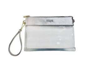 Clear Gameday Wristlet