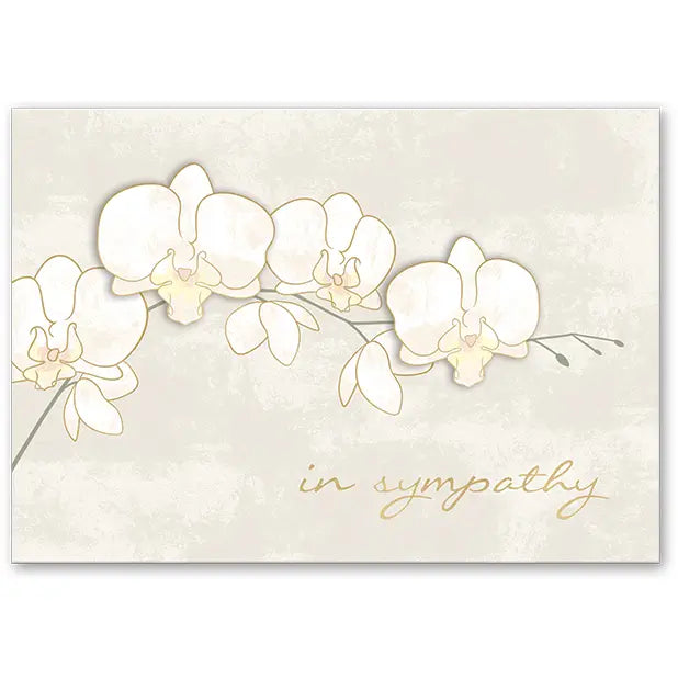 Greeting Card Orchid Sympathy