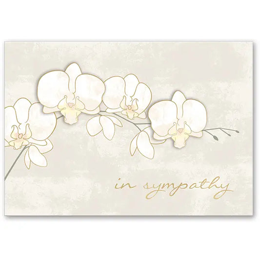 Greeting Card Orchid Sympathy