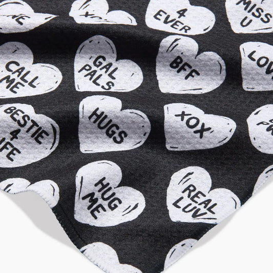 Geometry Bff Candy Hearts Bar Towel
