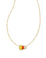 KENDRA SCOTT Candy Corn Gold Short Pendant Necklace in Candy Corn