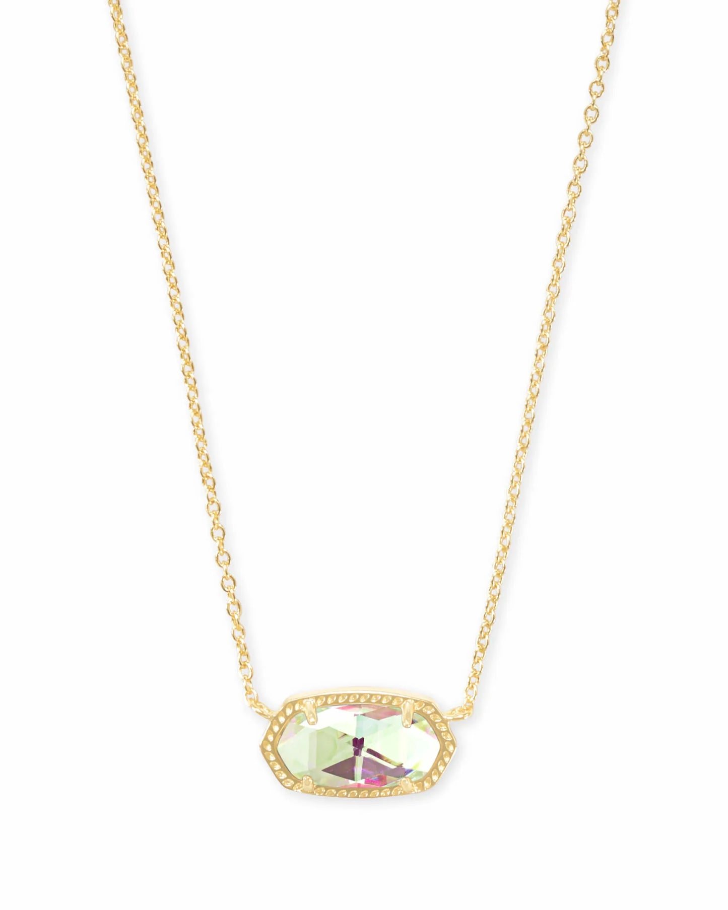 KENDRA SCOTT Elisa Gold Pendant Necklace in Dichroic Glass