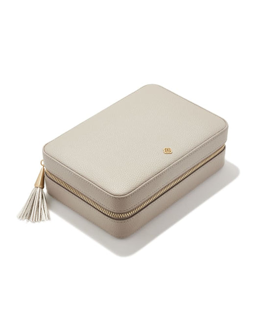 KENDRA SCOTT Medium Zip Jewelry Case Taupe