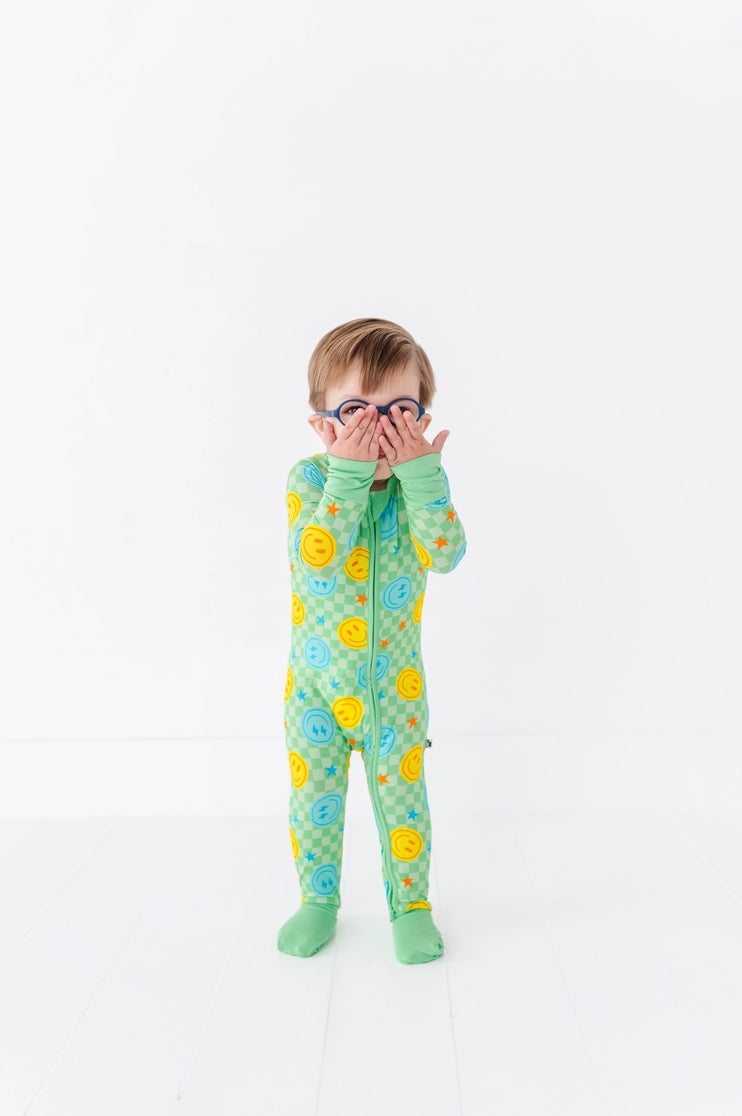 Kiki + Lulu Electric Smiles Convertible Footies