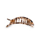 TELETIES Round Flat Hair Clip | Med. | Blonde Tortoise