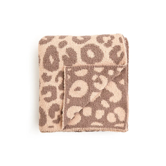Gigi and Max Amari Leopard Plush Blanket