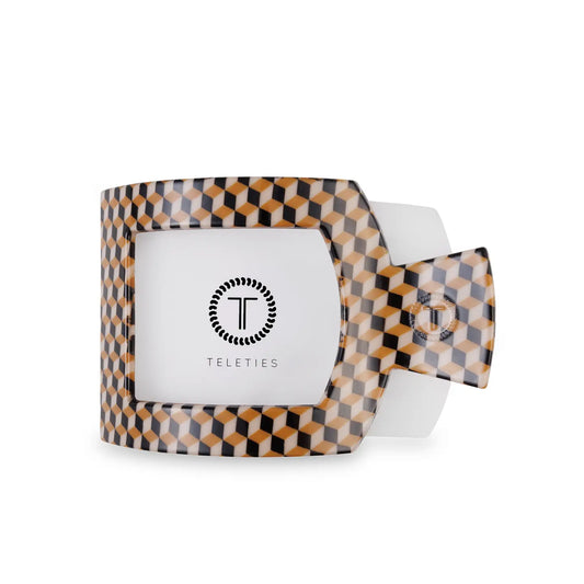 TELETIES Square Flat Hair Clip | Large | Gone Glamping