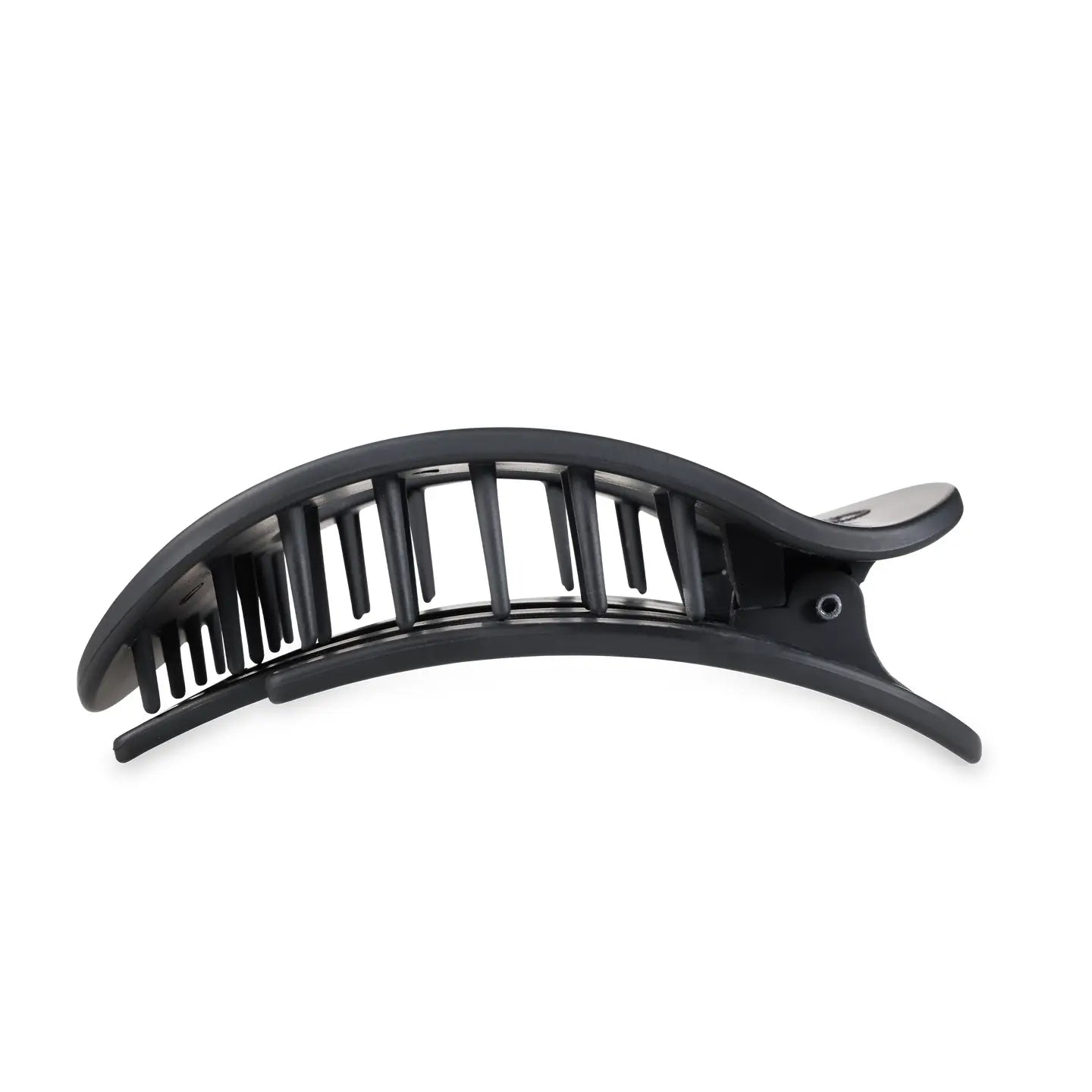 TELETIES Round Flat Hair Clip | Large | Midnight Matte