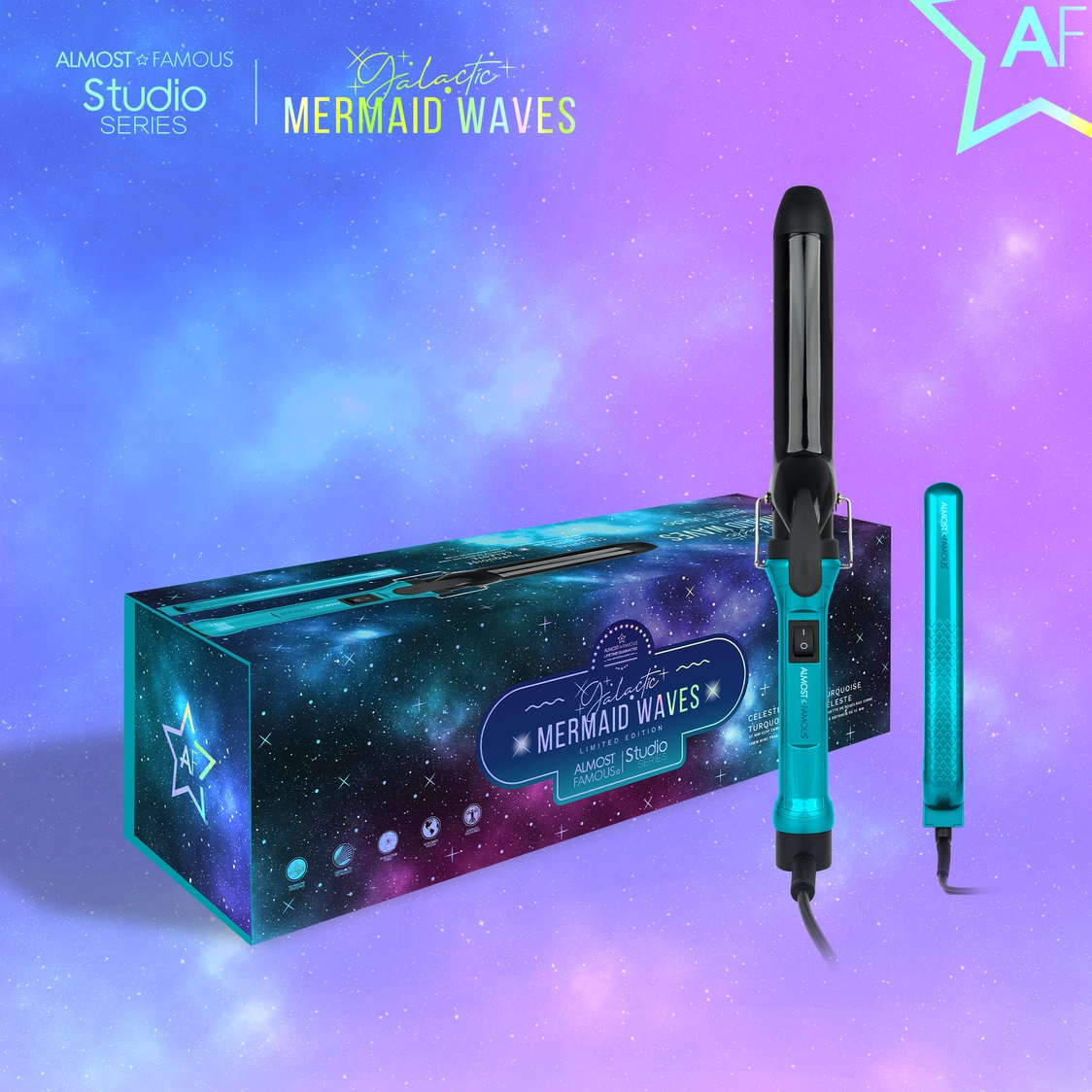 Mermaid Waves 2-Piece Set with Curling Wand & Mini Togo