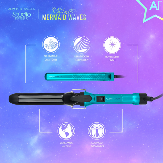 Mermaid Waves 2-Piece Set with Curling Wand & Mini Togo