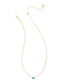 KENDRA SCOTT Mini Elisa Gold Satellite Short Pendant Necklace in Turquoise Magnesite